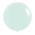 Balão Gigante Látex Pastel Mate Verde 24" / 60cm - 3 Un