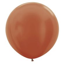 Balão Gigante Látex Metal Cobre 24" / 60cm - 3 Un