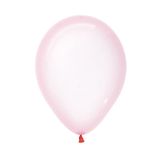 Balão Látex Cristal Pastel Rosa 12" / 30cm - 50 Un