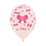 Balão Látex Impressão 360 Cristal Fitas 12" / 30cm - 12 Un