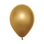 Balão Látex Metal/Satin Duo Dourado 12" / 30cm - 8 Un