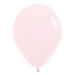 Balão Látex Pastel Mate Rosa 15" / 23cm - 25 Un