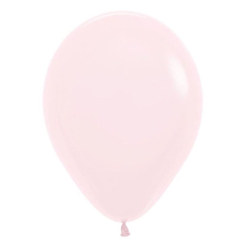 Balão Látex Pastel Mate Rosa 15" / 23cm - 25 Un