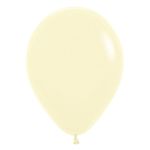 Balão Látex Pastel Mate Amarelo 15" / 23cm - 25 Un