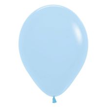 Balão Látex Pastel Mate Azul 15" / 23cm - 25 Un
