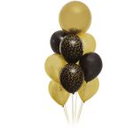 Bouquet de Balões Preto/Dourado Neutro - 1 Unidade