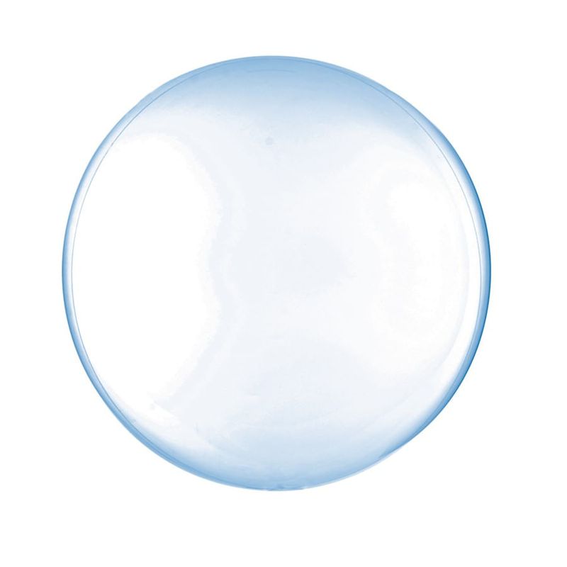 Balão Bolha Clear Azul 18" / 45cm