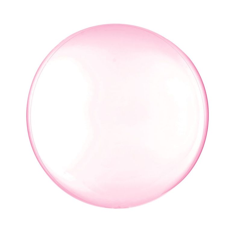 Balão Bolha Clear Rosa 18" / 45cm