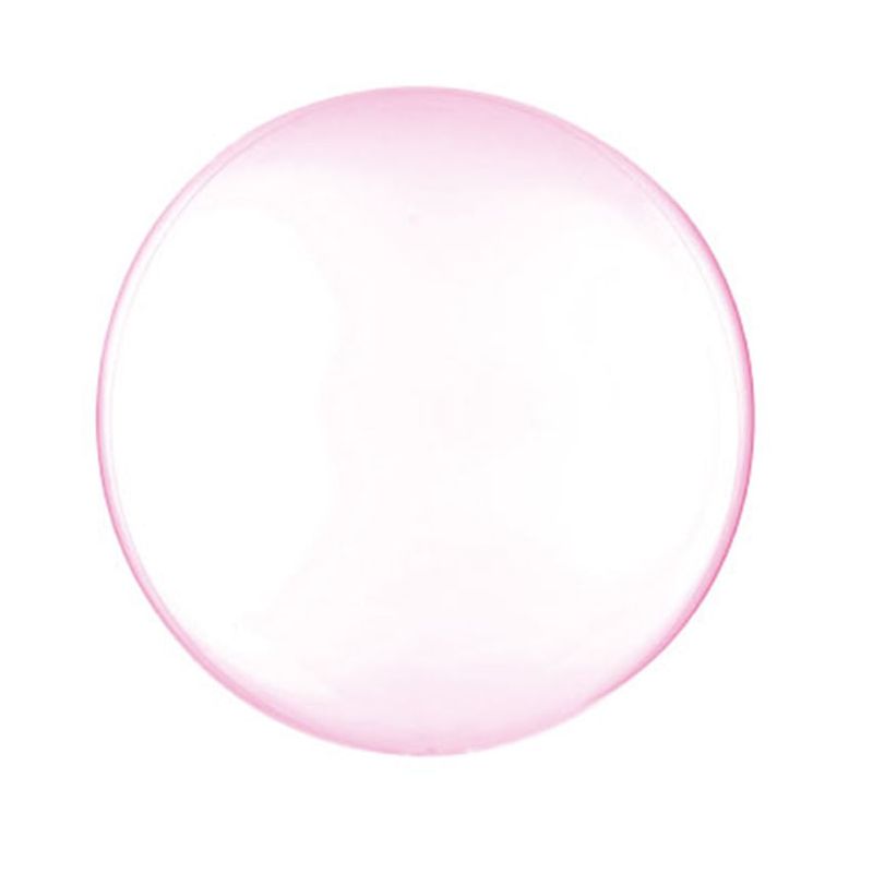 Balão Bolha Metal Rosa Claro 36'' / 91 cm