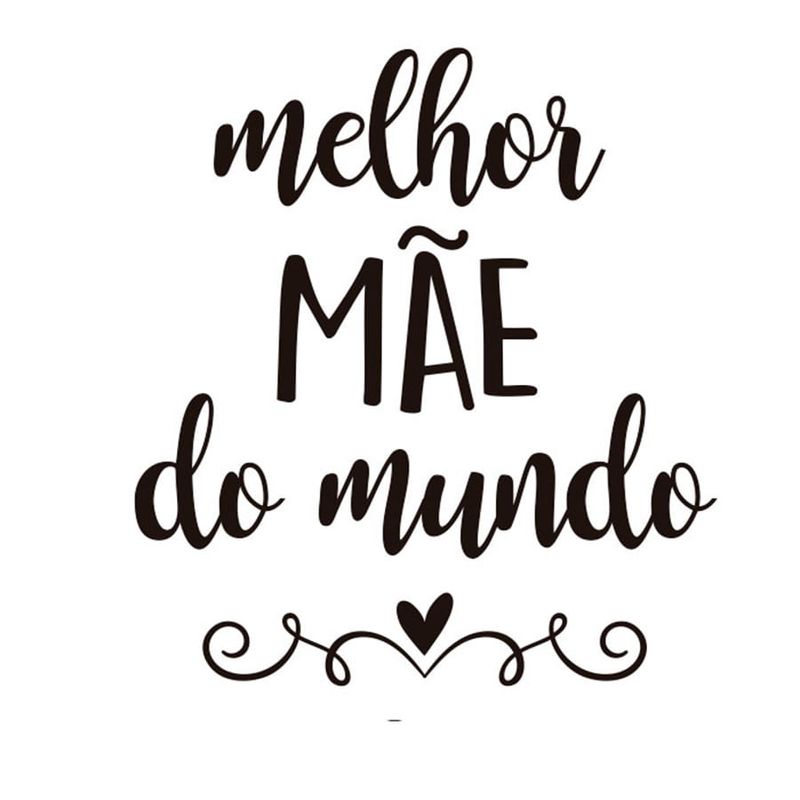 Lettering Transfer para Balão Melhor Mãe Mundo G 32X28 cm