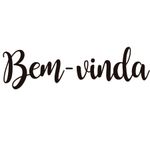 Lettering Transfer para Balão Bem Vinda Preto G 32X28 cm