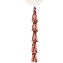 Adereço para Balão Franja Tassel Plástico Rose Gold 25X35 cm