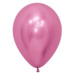 Balão Látex Reflex Rosa 5" / 13cm - 50 Um