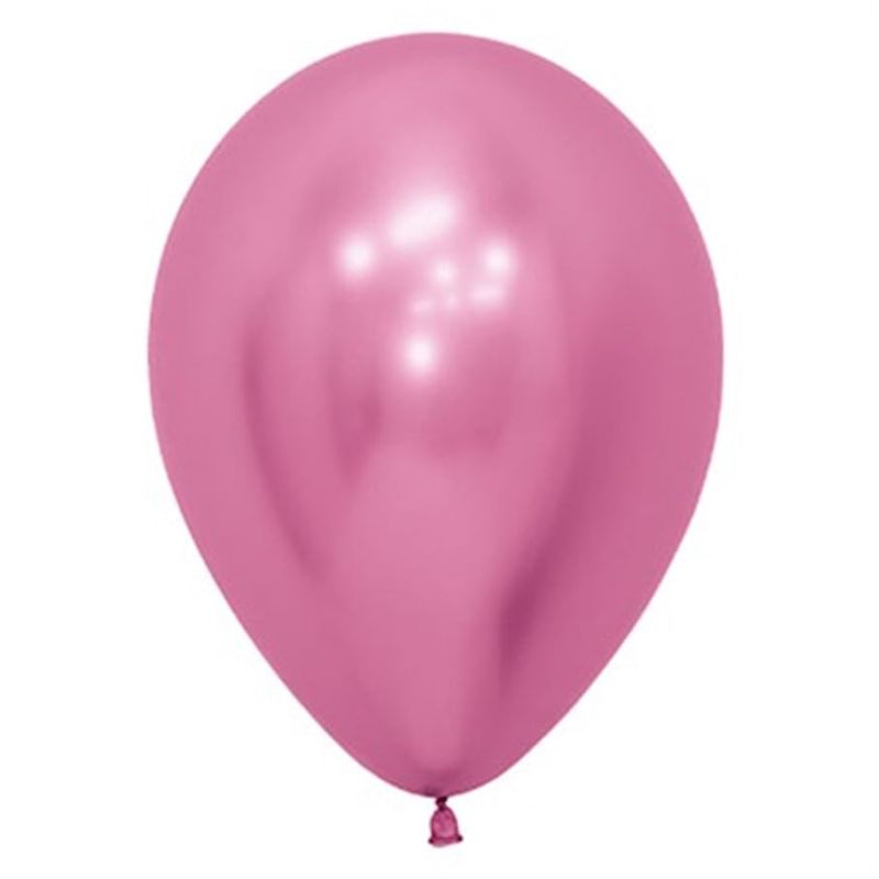 Balão Látex Reflex Rosa 5" / 13cm - 50 Um