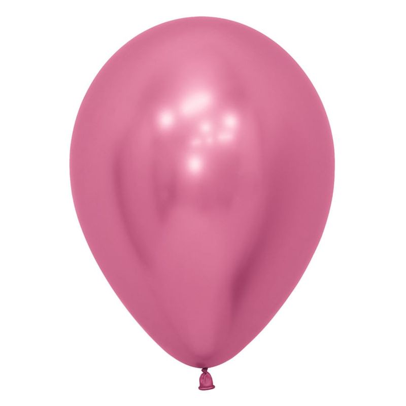 Balão Látex Reflex Rosa 5" / 13cm - 50 Um