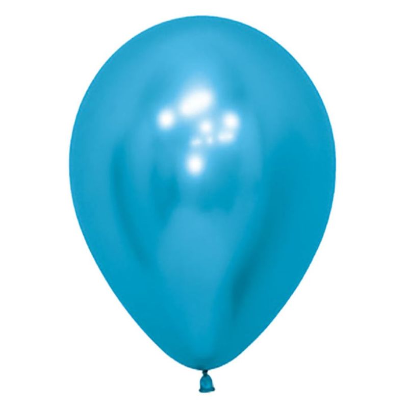 Balão Látex Reflex Azul 5" / 13cm - 50 Un