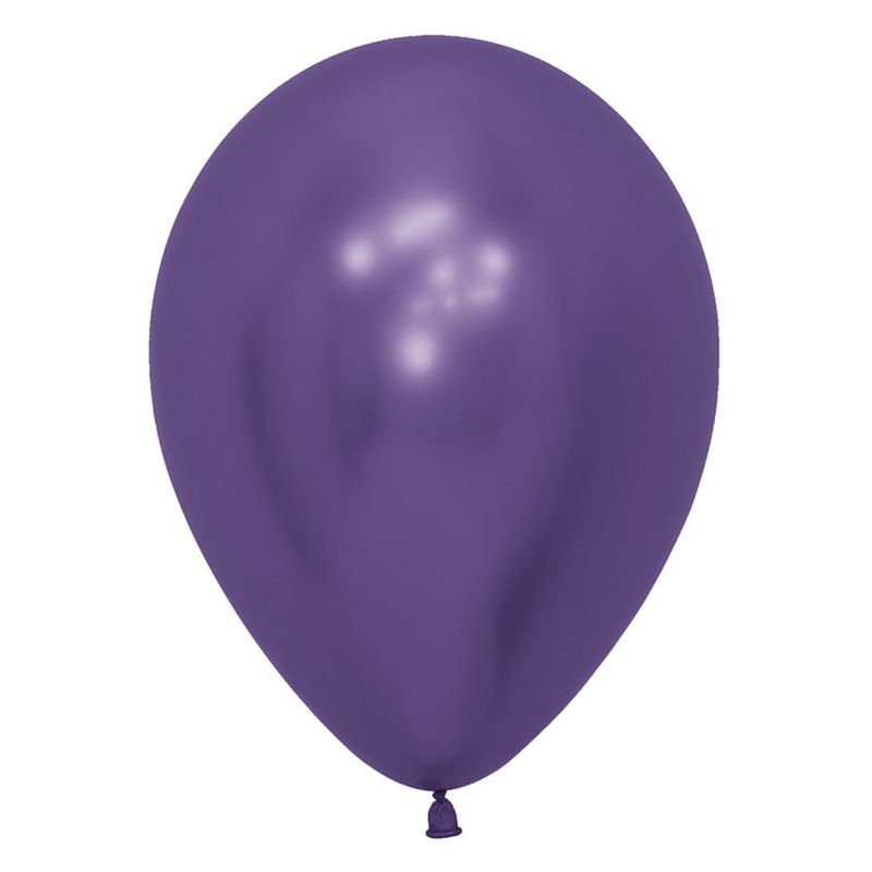 Balão Látex Reflex Violeta 5" / 13cm - 50 Un