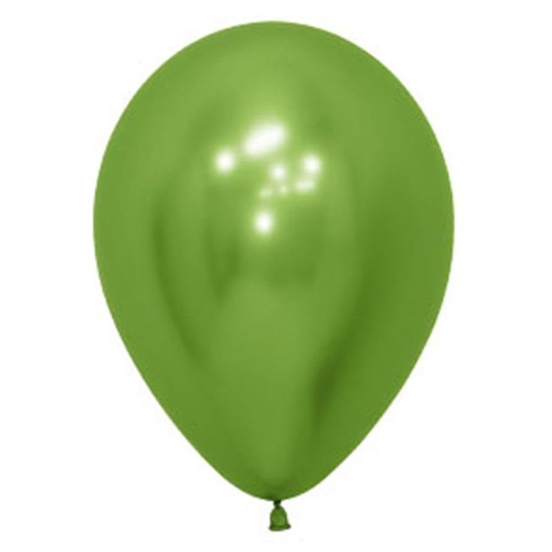 Balão Látex Reflex Verde Lima 12" / 30cm - 50 Un