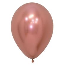 Balão Látex Reflex Rose Gold 12" / 30cm - 50 Un