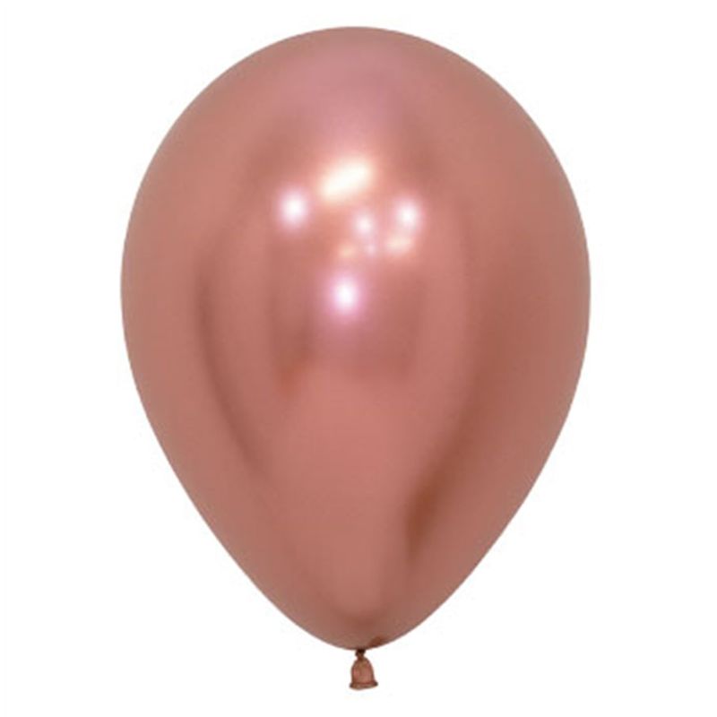 Balão Látex Reflex Rose Gold 12" / 30cm - 50 Un