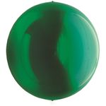 Balão Metalizado Redondo Esfera Verde 15'' / 38cm