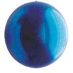 Balão Metalizado Redondo Esfera Azul 24'' / 60cm