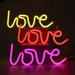 Silhueta de Led Love Branco 36,5x2x13,5