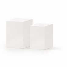 Conjunto de Cubos Branco - 2 Peças