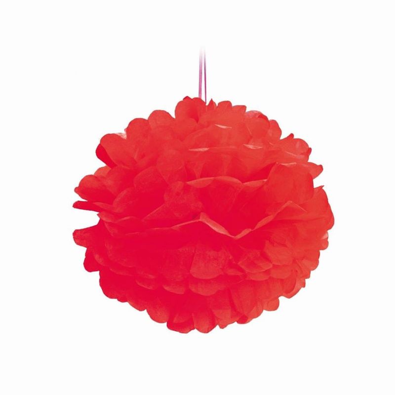 Pompom Vermelho 30 cm - 2 un