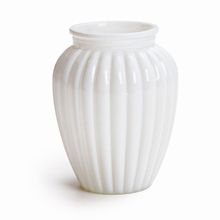 Vaso Decorativo Oval Branco 10x13,5