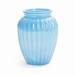 Vaso Decorativo Oval Azul 10x13,5