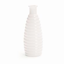 Vaso Decorativo Listras Branco 7,7x19,3