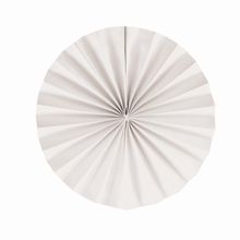 Leque Redondo Decorativo Branco 25 cm - 2 Peças