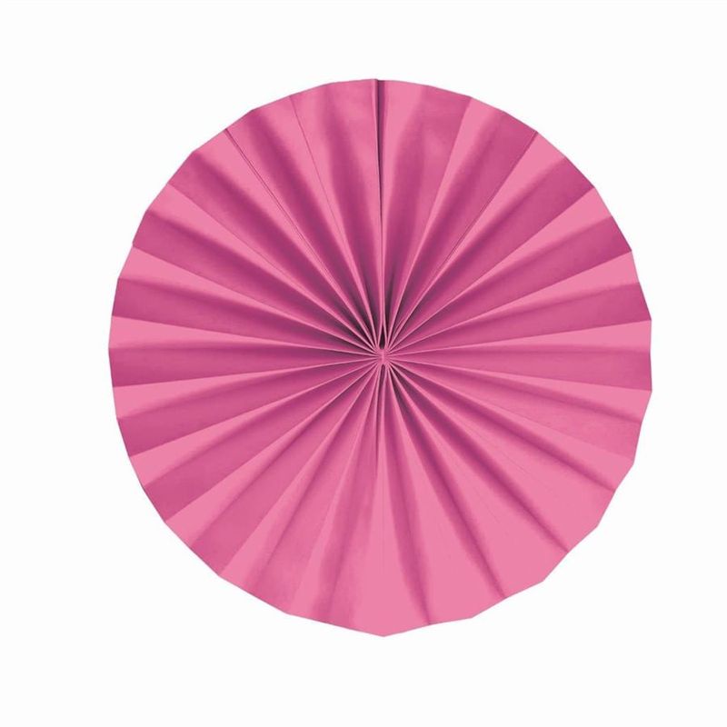 Leque Redondo Decorativo Pink 25 cm - 2 Peças