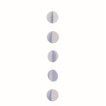 Cortina Decorativa Bolas Branco 3 metros