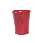 Vaso de Cerâmica Decorativo Vermelho Grande 13,6x16