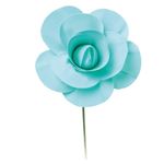 Flores Decorativas para Painel Azul Turquesa 15 cm