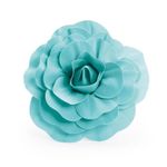 Flores Decorativas para Painel Azul Turquesa 30 cm