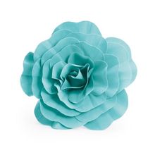 Flores Decorativas para Painel Azul Turquesa 40 cm