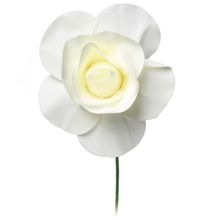 Flores Decorativas para Painel Branca 15 cm