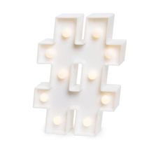 Luminoso # com Led Branco