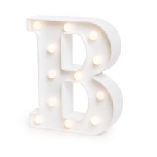 Luminoso Letra B com Led Branco