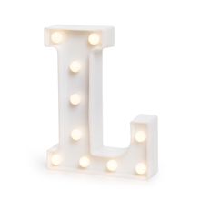 Luminoso Letra L com Led Branco