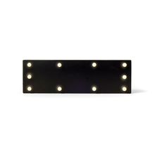 Lousinha de Led Retangulo Preto 37,5x3x11,5