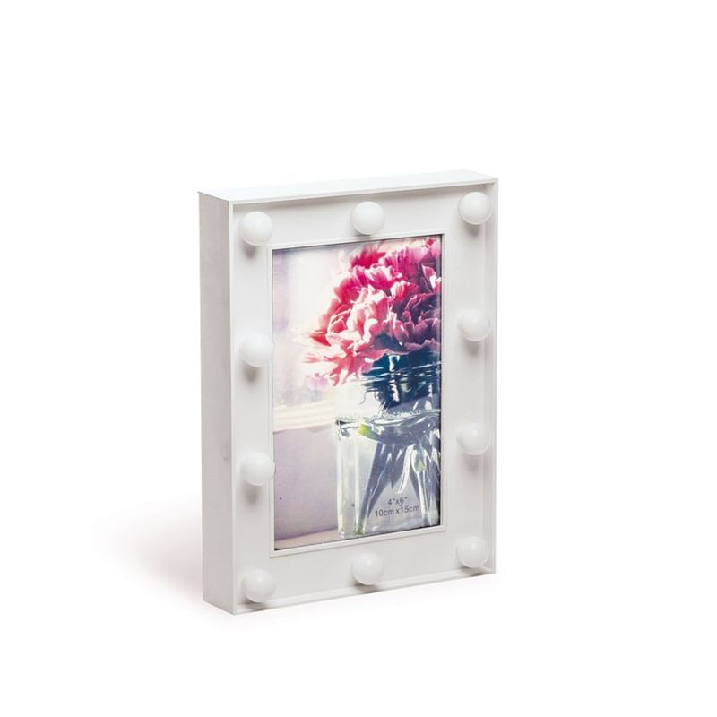 Porta Retrato com Led Branco 14x3x19