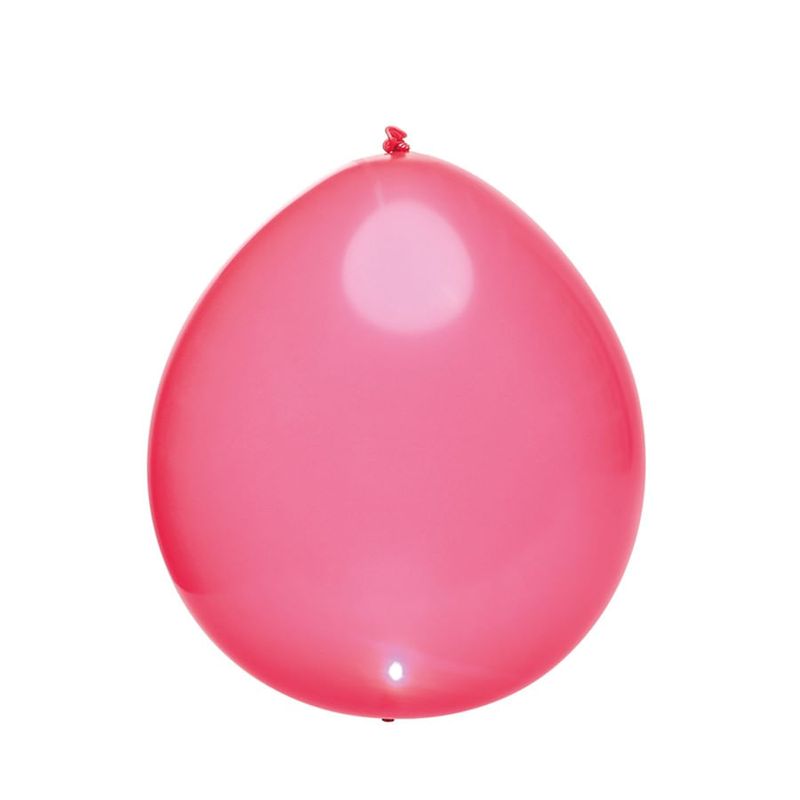 Balão com Led Perolado Rosa - 5 Peças