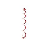 Cortina Decorativa Espiral Vermelho