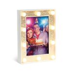 Porta Retrato com Led Ouro 14x3x19