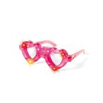 Acessório Óculos com Led Coração Pink