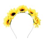 Acessório Tiara Floral Gerbera Amarelo